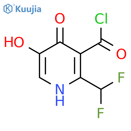 2-(Difluoromethyl)-4,5-dihydroxypyridine-3-carbonyl chloride structure