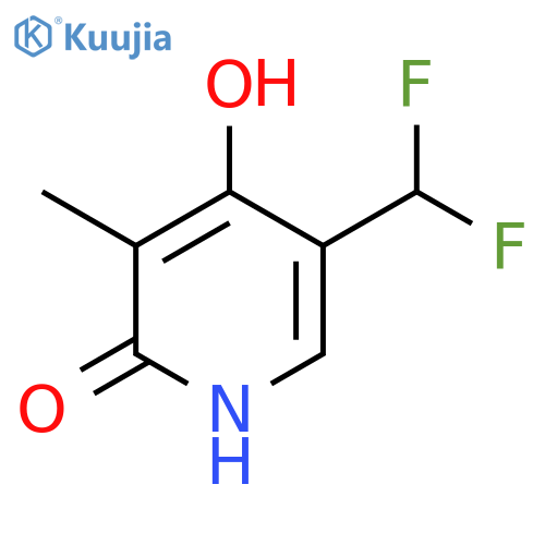 5-(Difluoromethyl)-2,4-dihydroxy-3-methylpyridine structure