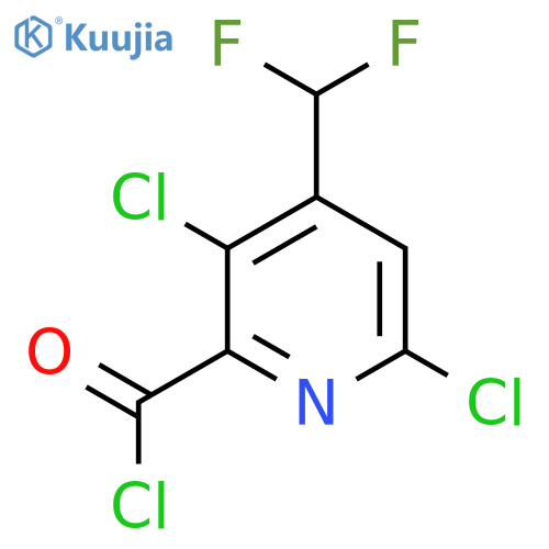 3,6-Dichloro-4-(difluoromethyl)pyridine-2-carbonyl chloride structure