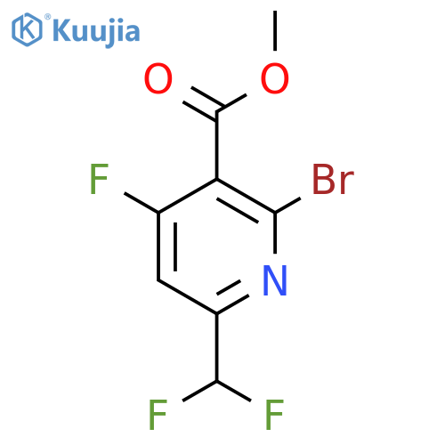 Methyl 2-bromo-6-(difluoromethyl)-4-fluoropyridine-3-carboxylate structure