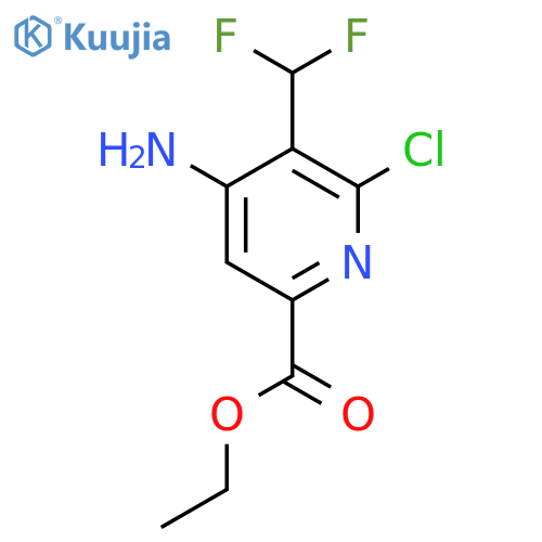 Ethyl 4-amino-2-chloro-3-(difluoromethyl)pyridine-6-carboxylate structure