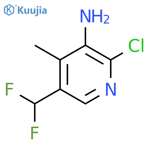 3-Amino-2-chloro-5-(difluoromethyl)-4-methylpyridine structure