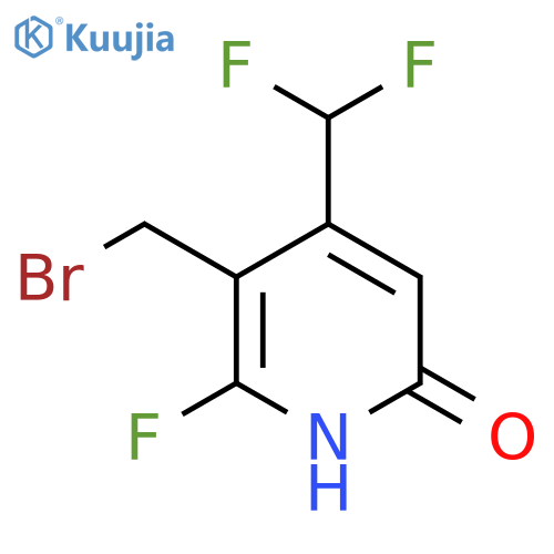 3-(Bromomethyl)-4-(difluoromethyl)-2-fluoro-6-hydroxypyridine structure