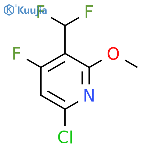 6-Chloro-3-(difluoromethyl)-4-fluoro-2-methoxypyridine structure
