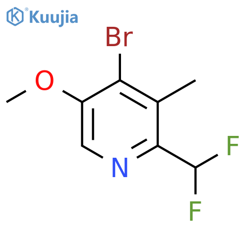 4-Bromo-2-(difluoromethyl)-5-methoxy-3-methylpyridine structure