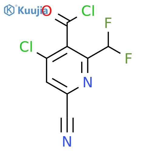 4-Chloro-6-cyano-2-(difluoromethyl)pyridine-3-carbonyl chloride structure