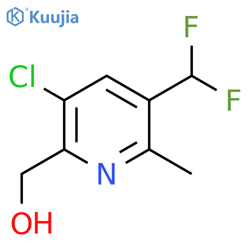 3-Chloro-5-(difluoromethyl)-6-methylpyridine-2-methanol structure