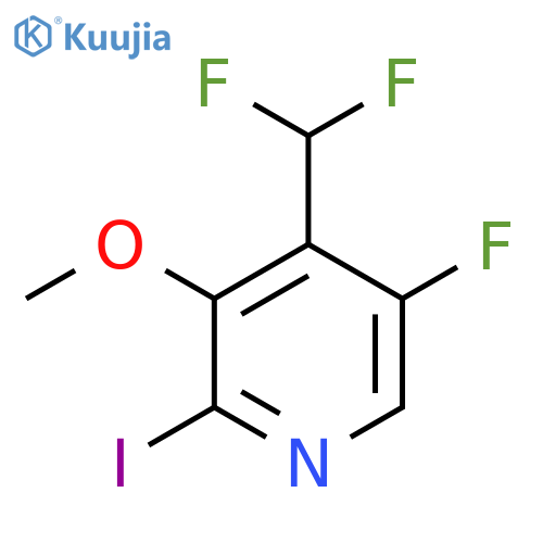 4-(Difluoromethyl)-5-fluoro-2-iodo-3-methoxypyridine structure