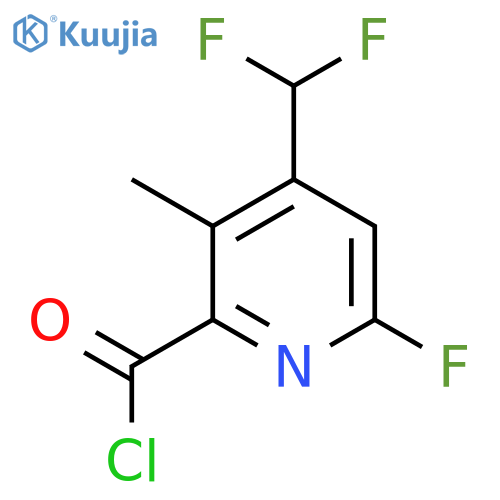 4-(Difluoromethyl)-6-fluoro-3-methylpyridine-2-carbonyl chloride structure