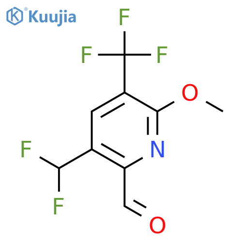 5-(Difluoromethyl)-2-methoxy-3-(trifluoromethyl)pyridine-6-carboxaldehyde structure