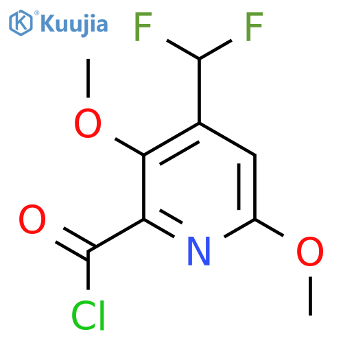4-(Difluoromethyl)-3,6-dimethoxypyridine-2-carbonyl chloride structure