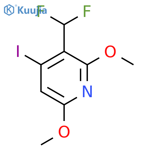 3-(Difluoromethyl)-2,6-dimethoxy-4-iodopyridine structure
