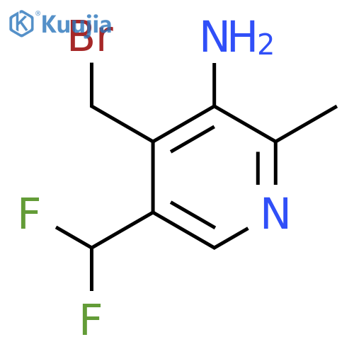 3-Amino-4-(bromomethyl)-5-(difluoromethyl)-2-methylpyridine structure