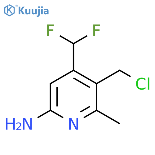 6-Amino-3-(chloromethyl)-4-(difluoromethyl)-2-methylpyridine structure