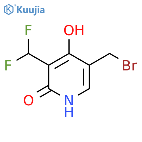 5-(Bromomethyl)-3-(difluoromethyl)-2,4-dihydroxypyridine structure