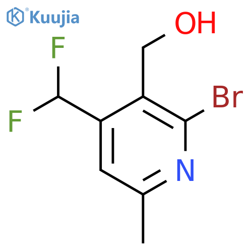 2-Bromo-4-(difluoromethyl)-6-methylpyridine-3-methanol structure