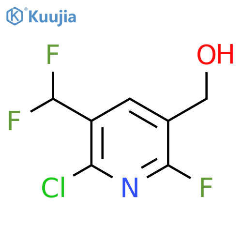 2-Chloro-3-(difluoromethyl)-6-fluoropyridine-5-methanol structure