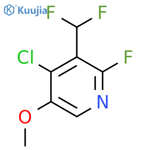 4-Chloro-3-(difluoromethyl)-2-fluoro-5-methoxypyridine structure