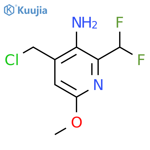 3-Amino-4-(chloromethyl)-2-(difluoromethyl)-6-methoxypyridine structure