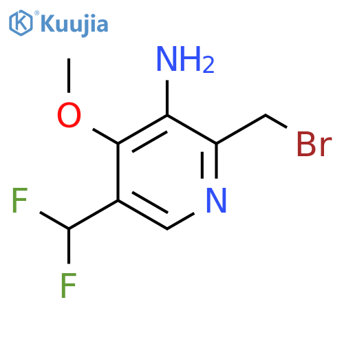 3-Amino-2-(bromomethyl)-5-(difluoromethyl)-4-methoxypyridine structure