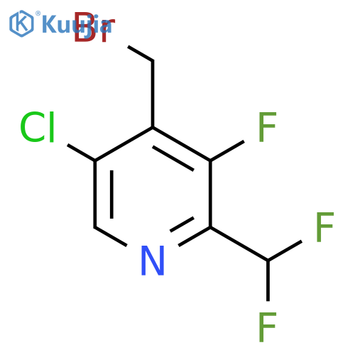 4-(Bromomethyl)-5-chloro-2-(difluoromethyl)-3-fluoropyridine structure