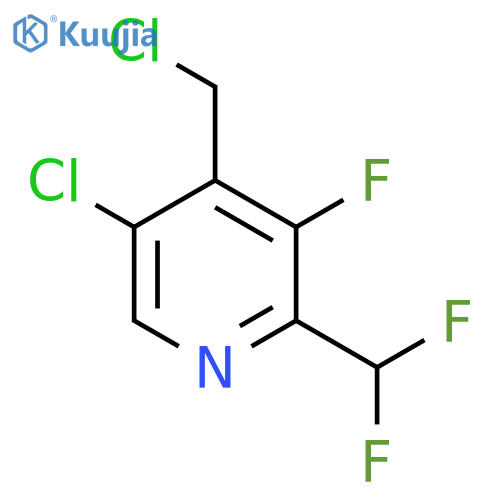 5-Chloro-4-(chloromethyl)-2-(difluoromethyl)-3-fluoropyridine structure