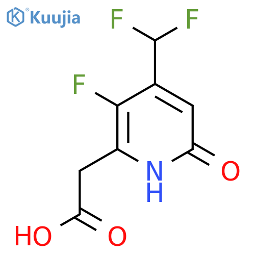 4-(Difluoromethyl)-3-fluoro-6-hydroxypyridine-2-acetic acid structure
