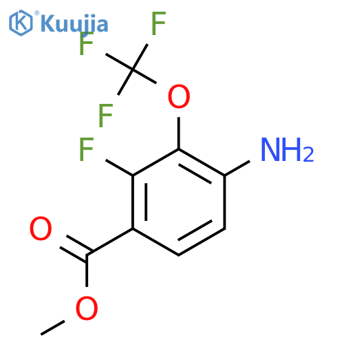 Methyl 4-amino-2-fluoro-3-(trifluoromethoxy)benzoate structure