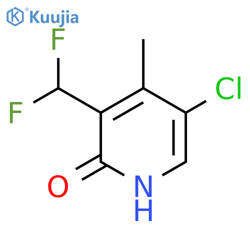 5-Chloro-3-(difluoromethyl)-2-hydroxy-4-methylpyridine structure
