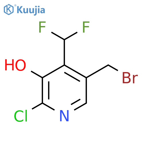 5-(Bromomethyl)-2-chloro-4-(difluoromethyl)-3-hydroxypyridine structure