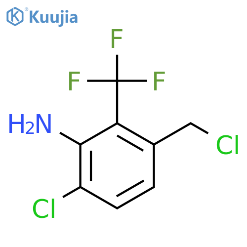 3-Amino-4-chloro-2-(trifluoromethyl)benzyl chloride structure
