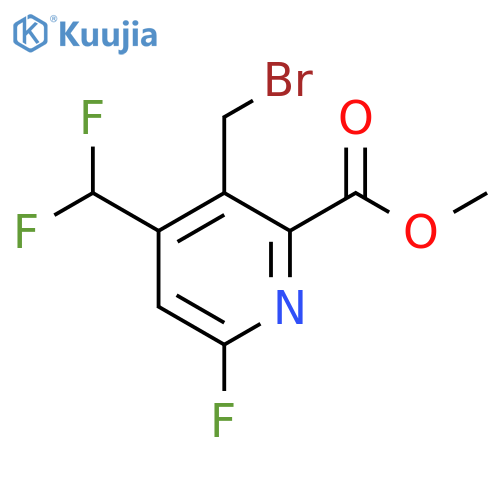 Methyl 3-(bromomethyl)-4-(difluoromethyl)-6-fluoropyridine-2-carboxylate structure