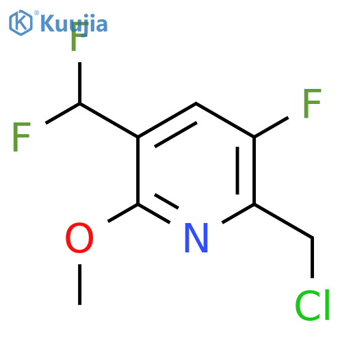 2-(Chloromethyl)-5-(difluoromethyl)-3-fluoro-6-methoxypyridine structure
