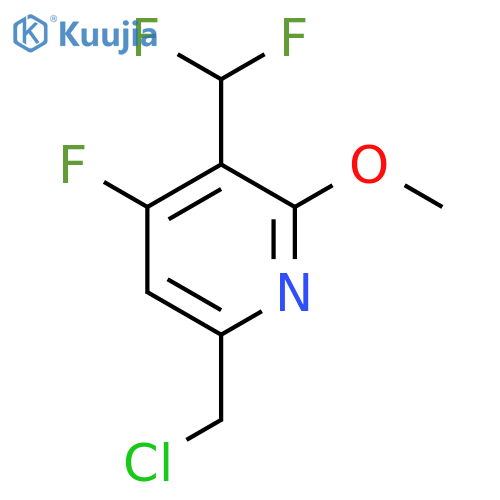 6-(Chloromethyl)-3-(difluoromethyl)-4-fluoro-2-methoxypyridine structure