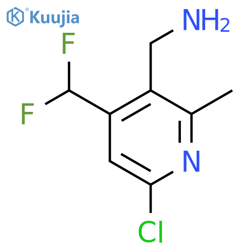 3-(Aminomethyl)-6-chloro-4-(difluoromethyl)-2-methylpyridine structure