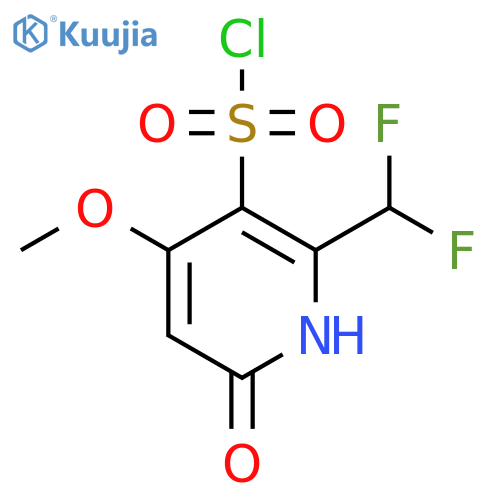 2-(Difluoromethyl)-6-hydroxy-4-methoxypyridine-3-sulfonyl chloride structure