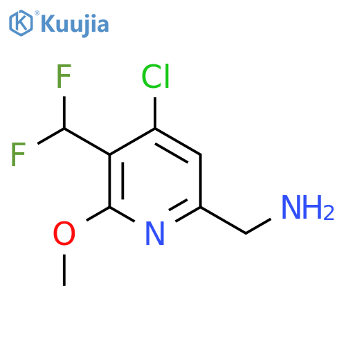6-(Aminomethyl)-4-chloro-3-(difluoromethyl)-2-methoxypyridine structure