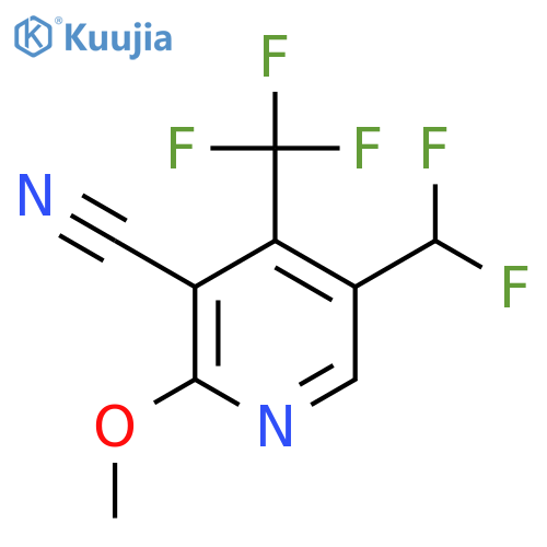 3-Cyano-5-(difluoromethyl)-2-methoxy-4-(trifluoromethyl)pyridine structure