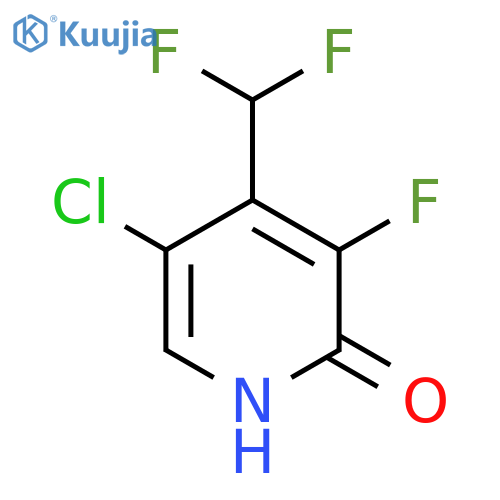 5-Chloro-4-(difluoromethyl)-3-fluoro-2-hydroxypyridine structure