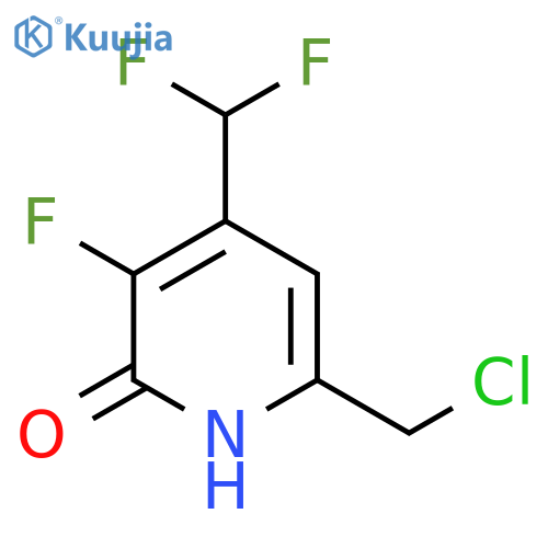 6-(Chloromethyl)-4-(difluoromethyl)-3-fluoro-2-hydroxypyridine structure