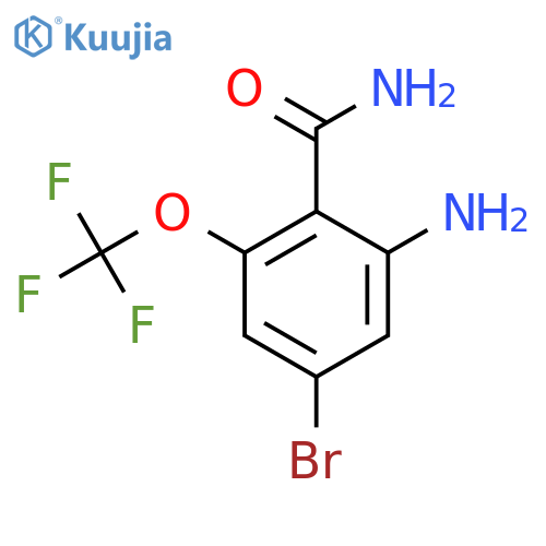 2-Amino-4-bromo-6-(trifluoromethoxy)benzamide structure