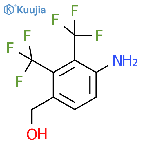 4-Amino-2,3-bis(trifluoromethyl)benzyl alcohol structure