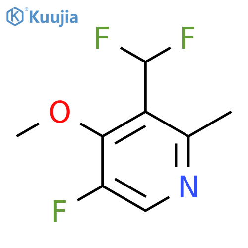 3-(Difluoromethyl)-5-fluoro-4-methoxy-2-methylpyridine structure