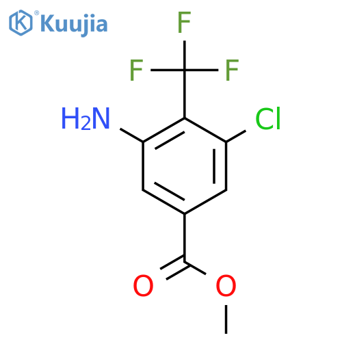 Methyl 3-amino-5-chloro-4-(trifluoromethyl)benzoate structure