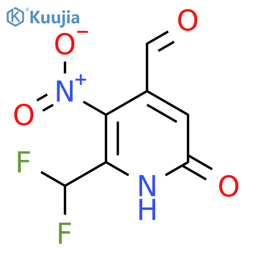 2-(Difluoromethyl)-6-hydroxy-3-nitropyridine-4-carboxaldehyde structure