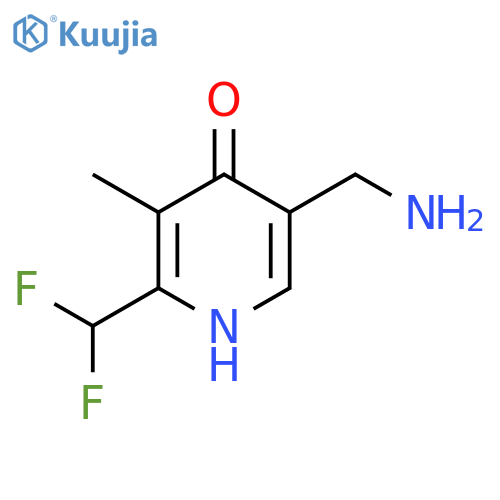 5-(Aminomethyl)-2-(difluoromethyl)-4-hydroxy-3-methylpyridine structure