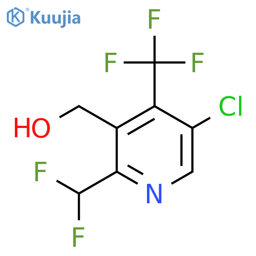 5-Chloro-2-(difluoromethyl)-4-(trifluoromethyl)pyridine-3-methanol structure