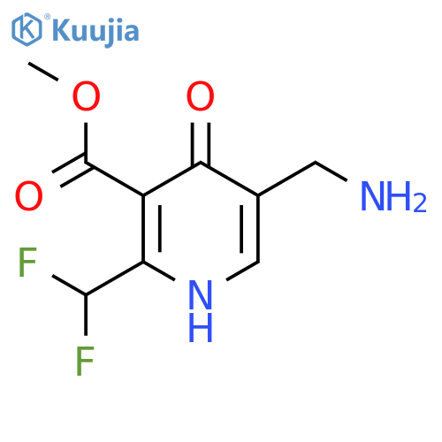 Methyl 5-(aminomethyl)-2-(difluoromethyl)-4-hydroxypyridine-3-carboxylate structure