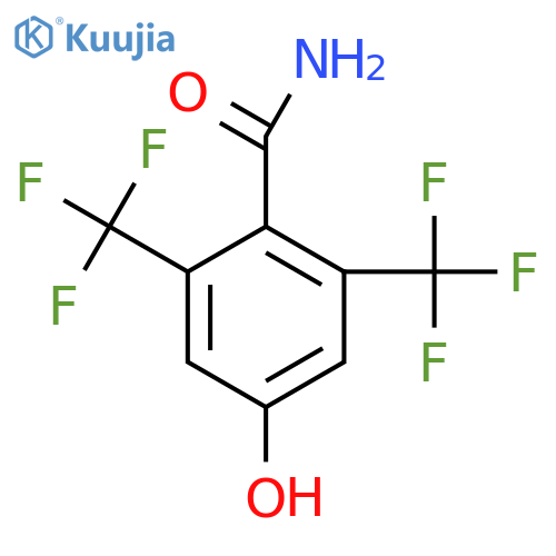 2,6-Bis(trifluoromethyl)-4-hydroxybenzamide structure