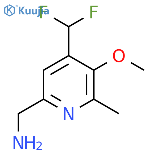6-(Aminomethyl)-4-(difluoromethyl)-3-methoxy-2-methylpyridine structure